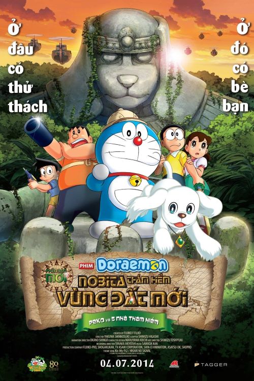 Doraemon: Nobita Thám Hiểm Vùng Đất Mới – Peko và 5 Nhà Thám Hiểm (Doraemon: New Nobita's Great Demon - Peko and the Exploration Party of Five) vietsub