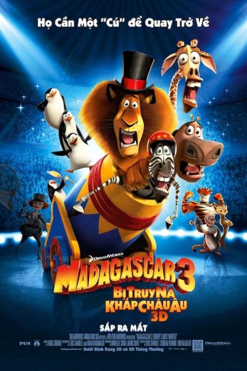 Madagascar 3: Thần Tượng Châu Âu (Madagascar 3: Europe's Most Wanted) vietsub