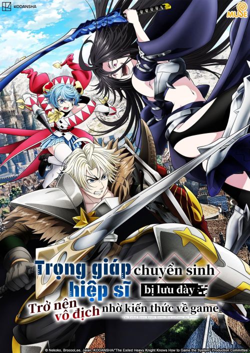Trọng Giáp Hiệp Sĩ Chuyển Sinh Bị Lưu Đày Trở Nên Vô Địch Nhờ Kiến Thức Về Game (Tsuihou sareta Tensei Juukishi wa Game Chishiki de Musou suru, The Exiled Heavy Knight Knows How To Game The System) vietsub